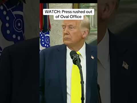 Video | WATCH: Press rushed out of Oval Office after medical episode