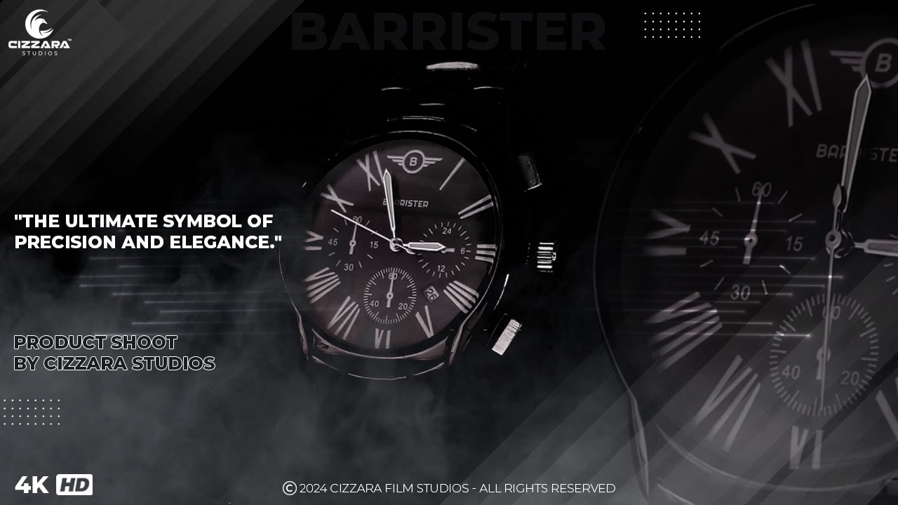 Crafting Elegance: Barrister Watch Unveiled in Stunning Cizzara Studios Shoot