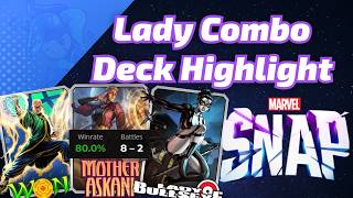 Lady Bullseye Wong Combo went CRAZY with an 80% win rate | Marvel SNAP Deck Highlight