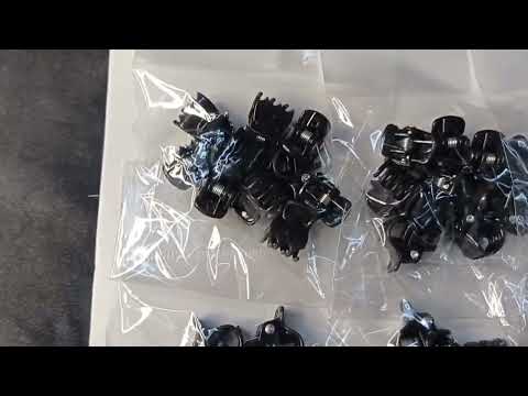 CARTELA PIRANHA MINI PRETA COM 12 KITS