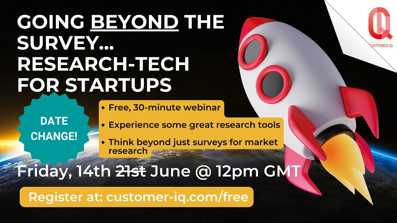 Beyond the survey - research tech for startups