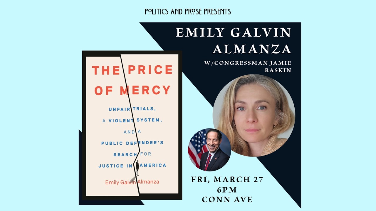 Author Talk: Emily Galvin Almanza — The Price of Mercy - with Congressman Jamie Raskin
