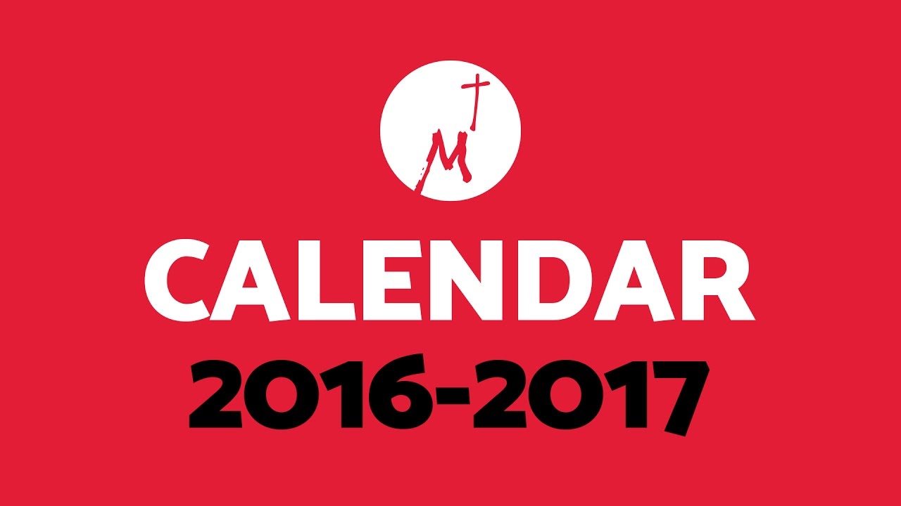 Calendar 2016-2017