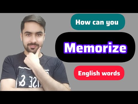 How to Memorise English Words | How to Speak Fluent English