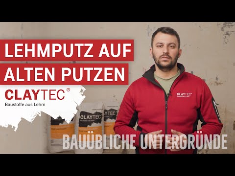 Lehmputz auf alten Putzen - CLAYTEC Lehmbaustoffe auf bauüblichen Untergründen - Anwendungsvideo