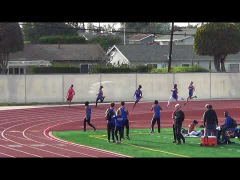 VarB 200m vs Fountain Valley 3-21-18 - Los Alamitos Boys