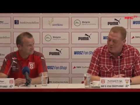 8. Spieltag: Hallescher FC - VfB Stuttgart U23 | Pressekonferenz nach dem Spiel
