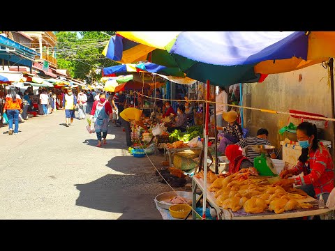 Kromoun Market On Street 113 -  Morning Market Food Scenes @ Psar Kromoun In Phnom Penh