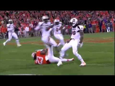 DJ Swearinger's huge hit on Clemson's Andre Ellington