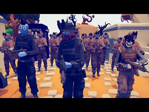 CAN 150x TASK FORCE 141 CLEAR ENEMY AREA? - Totally Accurate Battle Simulator TABS