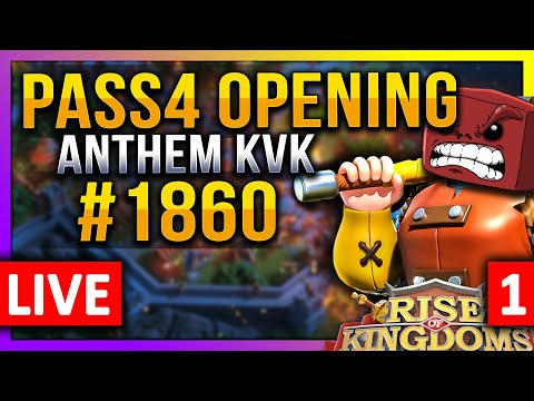 Pass4 Opening: 🔥3/4 Imperiums🔥 LIVE! 🔴 #1860 #1601 #1534 #2056 - Rise of Kingdoms ROK Fleisch