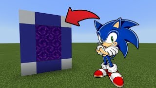 How To Make a Portal to the Sonic Dimension in MCPE (Minecraft PE)