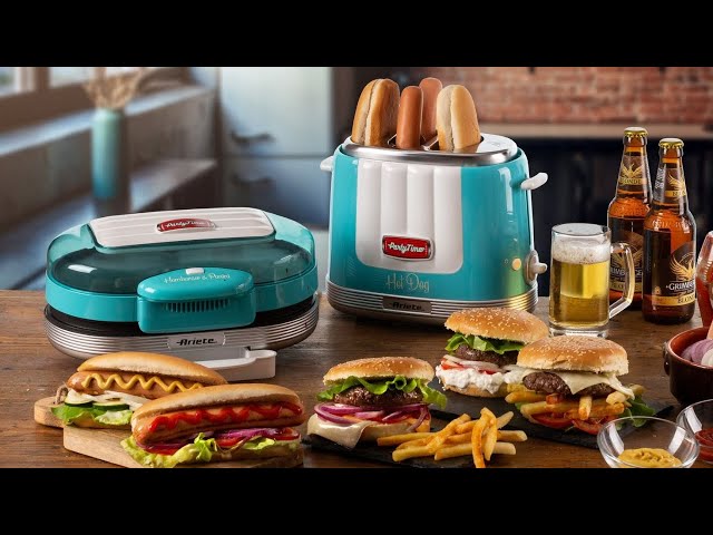 Vídeo relacionado con Ariete Hot Dog Maker Party Time 206, Plástico, Rojo
