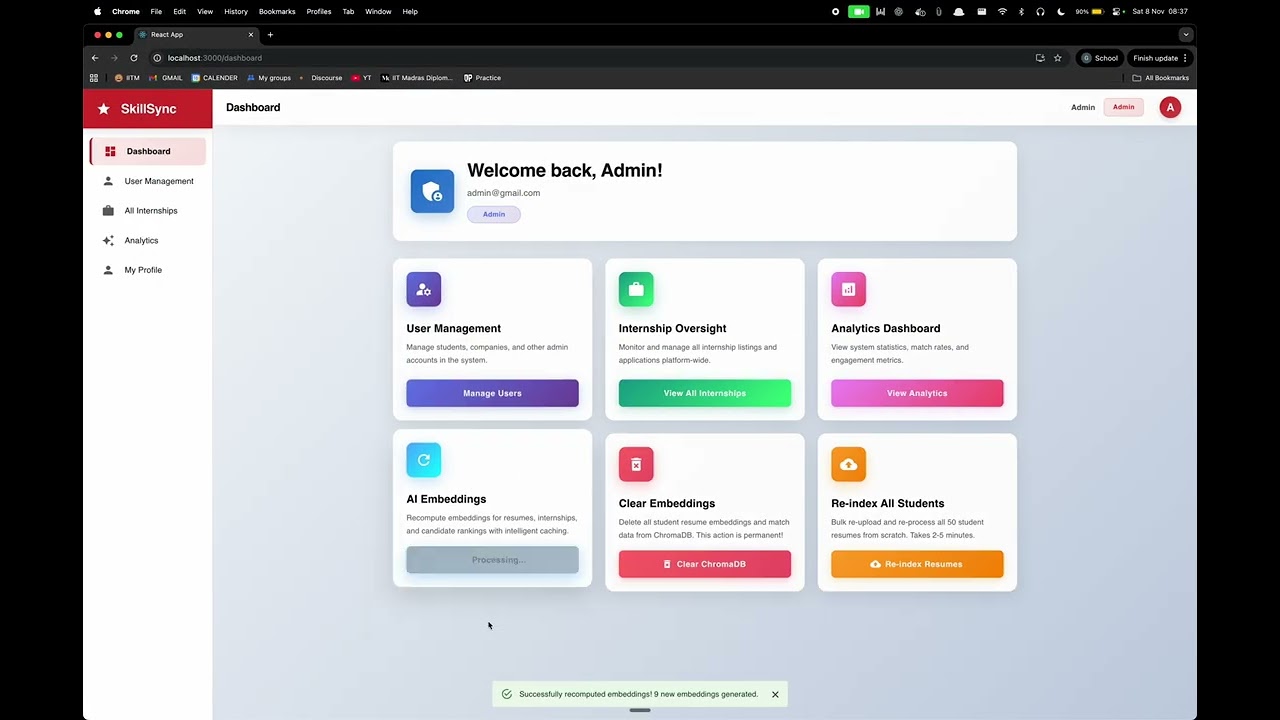 SkillSync Demo Video
