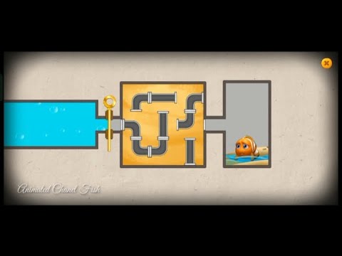 Step 45 mini game fishdom fix the pipes that are still scrambled to drain the water on the fish