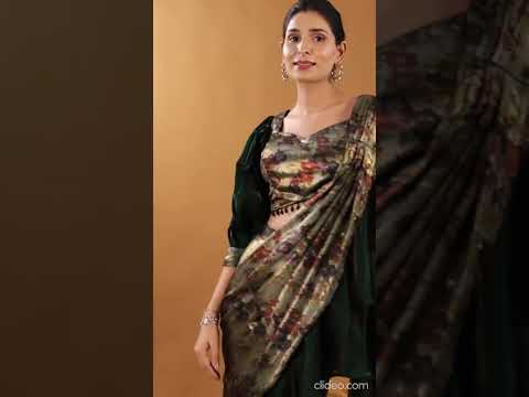 Amoha 101110 Fancy Floral Wholesale Readymade Ruffle Saree Catalog – product video thumbnail