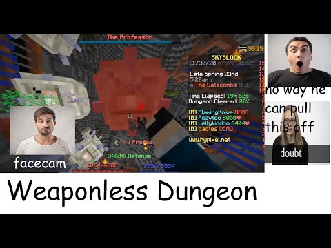 Beating Dungeons with only Fist (and some traps) | Hypixel Skyblock