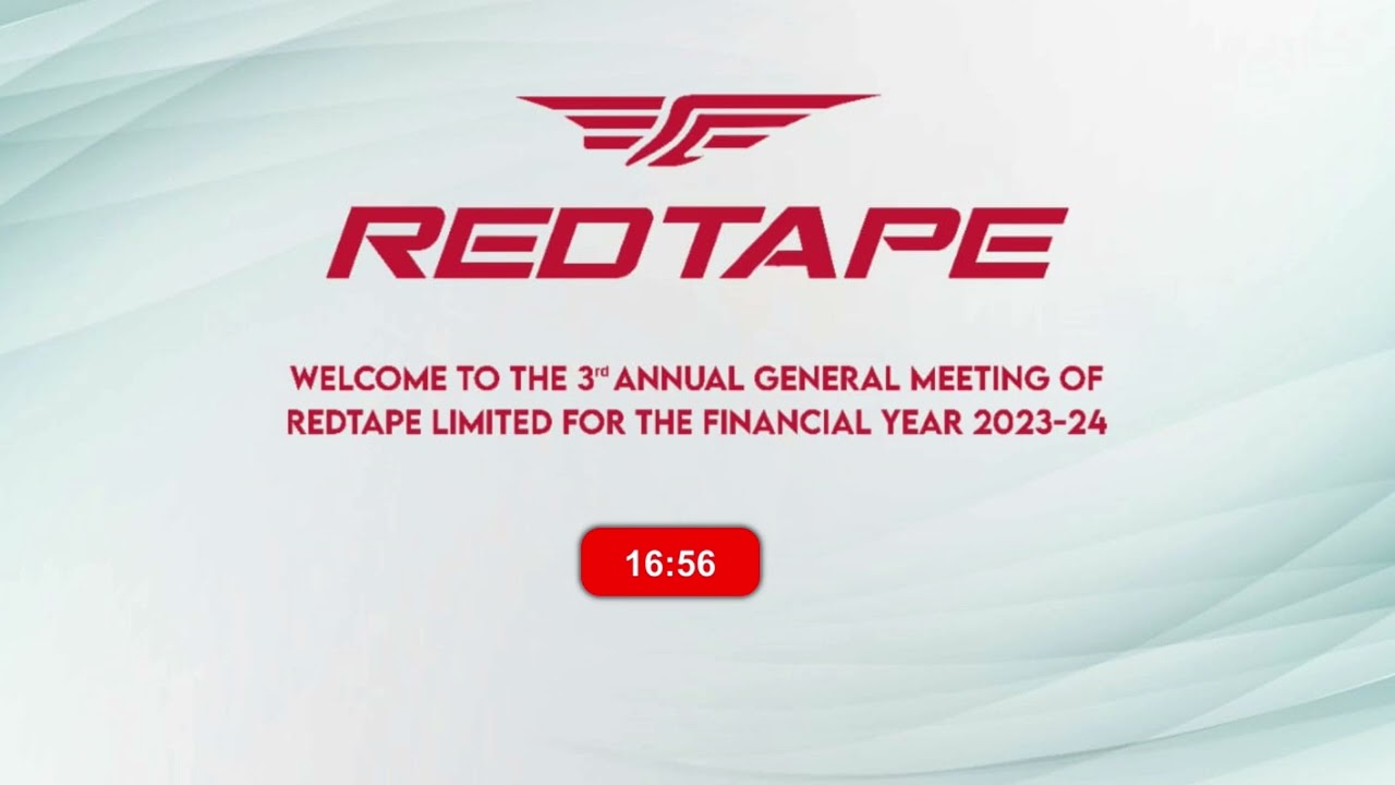 The 3rd Annual General Meeting of REDTAPE LIMITED for the Financial Year 2023-24