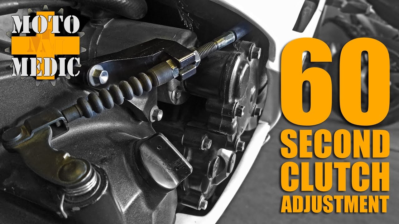 60 Second Clutch Adjustment - Basic Clutch Cable Adjustment on Most Bikes