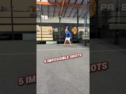 😱 5 impossible shots challenge in padel #padel