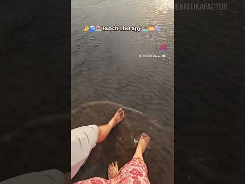 Beach Therapy is the Best 👌 🌅🫧👣✨️🫶🤌🤯 Daman Travel Diaries