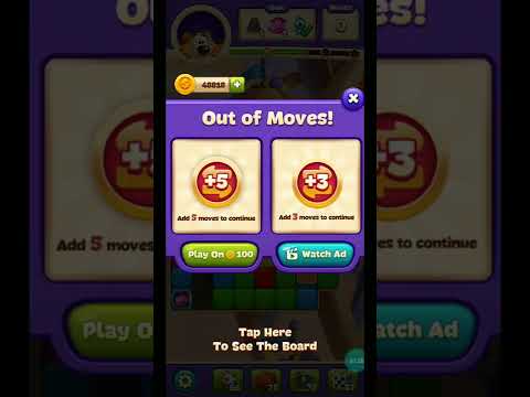 Toon Blast Level 7212😏 got 3 extra moves by add 👍