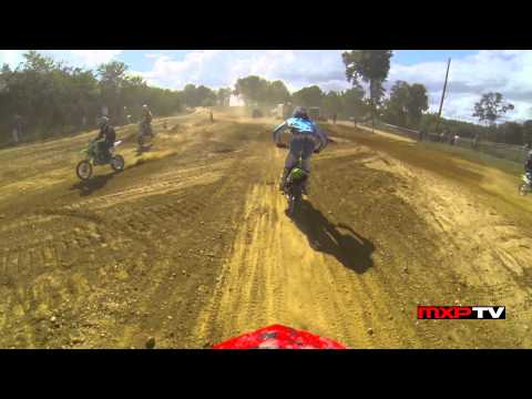 HELMET CAM: Mike Donohue - Kevin Crine Pit Bike Race (MXPTV)