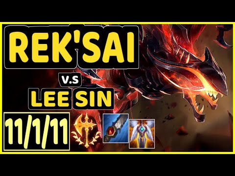 CAEDREL (REK'SAI) vs LEE SIN - 11/1/11 KDA JUNGLE GAMEPLAY - EUW Ranked MASTER