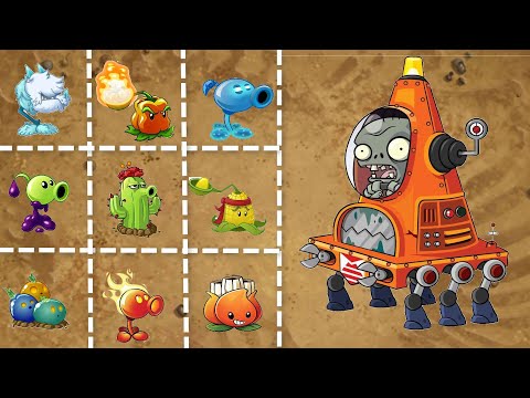 PvZ 2 | 1000 Plants Level 1 Vs Robo-Cone Zombie Level 100 | VideogamesTV | Plants vs Zombies 2