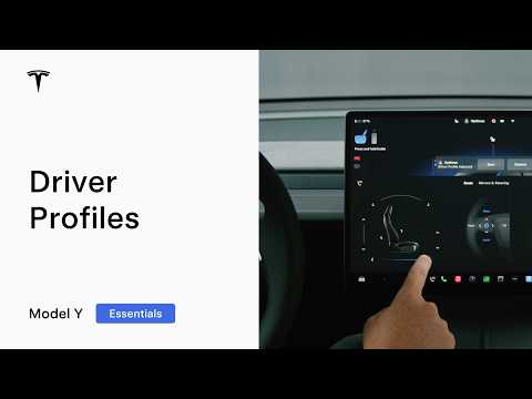 Setting Up Your Driver Profile — Model Y