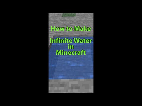"Unlimited Water Trick in Minecraft - Mind-Blowing!" #shorts