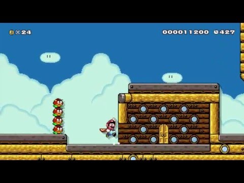 The Airship Crash by Cat73 - Super Mario Maker - No Commentary 1AD