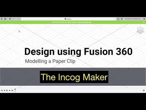 Fusion 360 Short Tutorial - Paper Clip