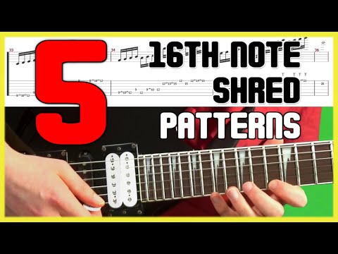Top 5 3nps 16th Note Shred Picking Pattern EVERY Guitarist Should Know