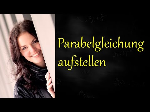Parabelgleichung aufstellen, Scheitel und Punkt, Parabel Funktionsgleichung bestimmen