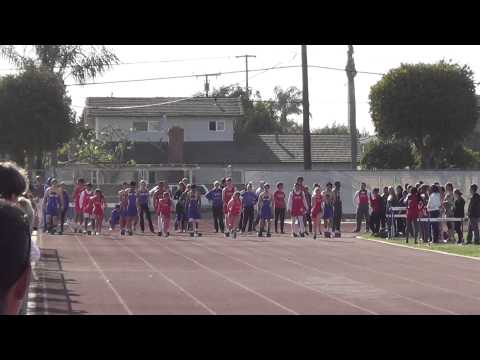 JVG-2 100m vs FV 3-27-14 - Los Alamitos Girls