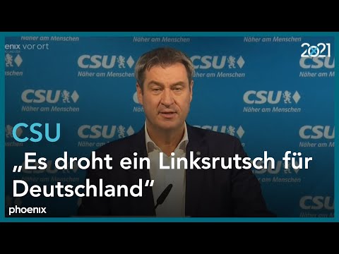 Pressekonferenz der CSU-Parteispitze am 20.09.21