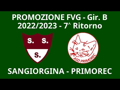 7 Ritorno -- Sangiorgina - Primorec -- Promozione 2022/23