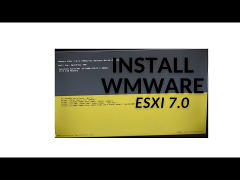Installing VMware ESXi 7.0