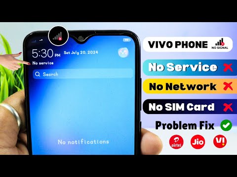 Solved Vivo Phone Mobile NO SERVICE And No Network Problem 2025 | How to fix No Service Sim Card