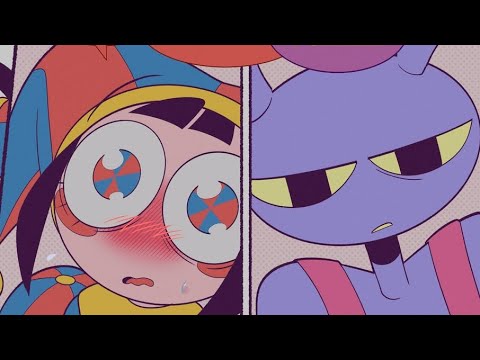 Pomni and Jax After Kiss | Pomni x Jax  | The Amazing Digital Circus Comic Dub