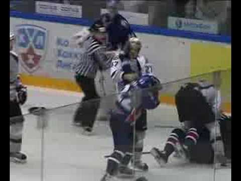 KHL brawl Sept 08, 2008