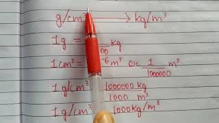 Relationship between kg/m3 to g/cm3 and g/cm3 to kg/m3 🤔🤔.in easy way.
