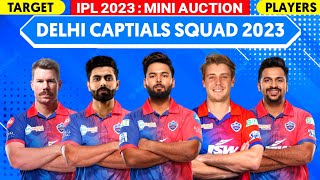Delhi Capitals Squad 2023 | Delhi Capitals Target and Released Players 2023 |IPL 2023 |DC Squad 2023
