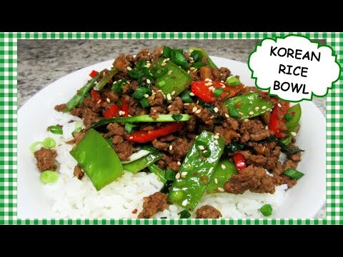 How To Make Korean Beef Rice Bowls ~ Ground Beef Recipe in 15 Minutes!