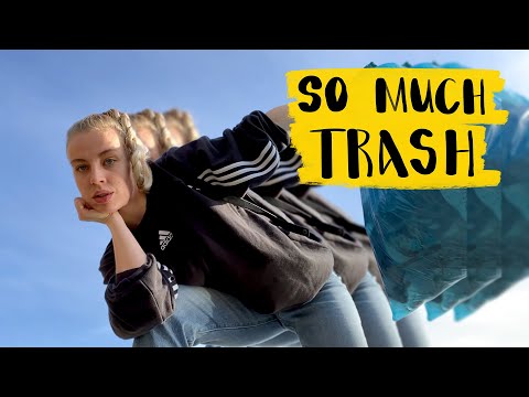 picking up trash from the streets in oslo!! litter picking 🥀