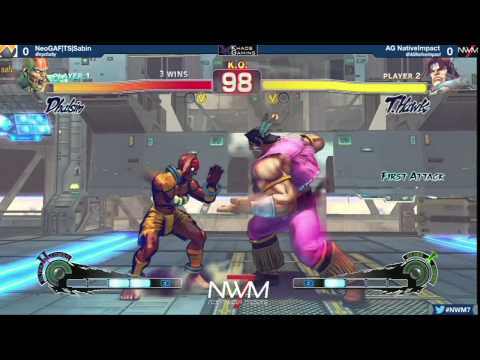#NWM7 #USF4 LQF - NeoGAF TS Sabin (SIM) vs AG NativeImpact (HAW)