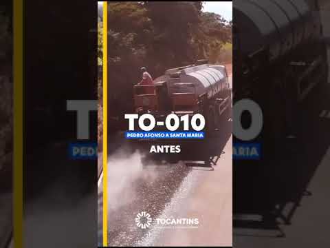 Confira o antes e depois das obras na TO-010 entre 📍Pedro Afonso a Santa Maria do Tocantins 🚧