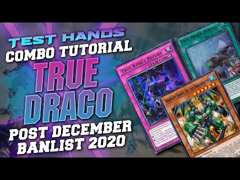 YU-GI-OH! TRUE DRACO Tutorial Video December 2020!! (Combo)