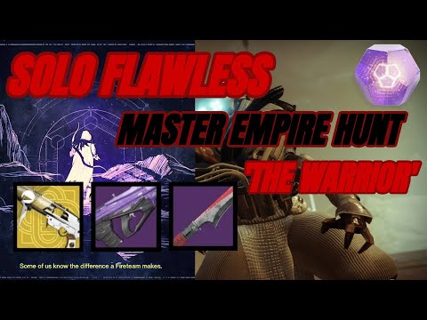 HUNTER: Easily Solo Flawless 1280 Master Empire Hunt (NO ANARCHY) - The Warrior - Pinnacle Reward